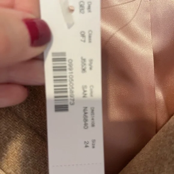 Women’s TAN wool coat NWT - size 24 - J.Crew - Picture 8 of 11